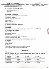 Đề cương ôn tập Giữa kì 2 Tiếng Anh 8 năm 2023–2024 trường THCS Long Biên (Hà Nội)